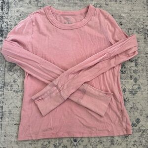 cute light pink y2k coquette aerie long sleeve top